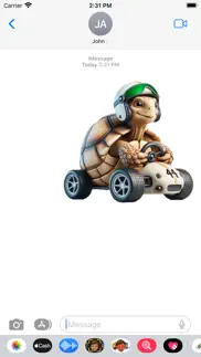 tortoise racer stickers iPhone Captures Décran 4
