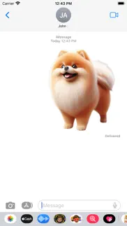 happy pomeranian stickers iphone images 4