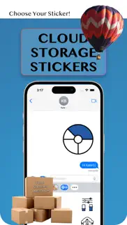 cloud storage stickers iPhone Captures Décran 1