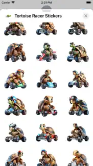 tortoise racer stickers iPhone Captures Décran 2