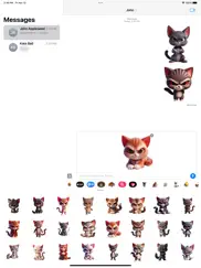 evil kitten stickers iPad Captures Décran 3