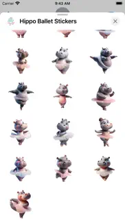 hippo ballet stickers iPhone Captures Décran 3