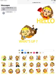 magic monkey stickers for chat ipad images 1