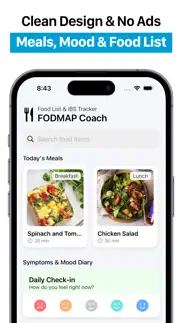 fodmap coach - diet foods iphone images 1