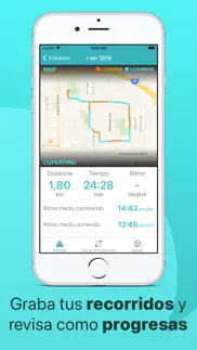 reto 5k correr caminar 5km gps iphone capturas de pantalla 4