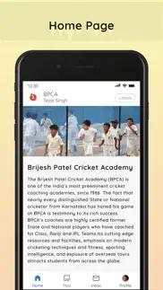 brijesh patel cricket academy iPhone Captures Décran 1