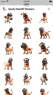 goofy mastiff stickers iPhone Captures Décran 2